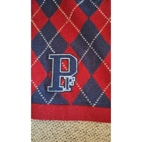 Vintage Phat Farm Crewneck Pullover Sweater Preppy College Plaid Large - Picture 4 of 9